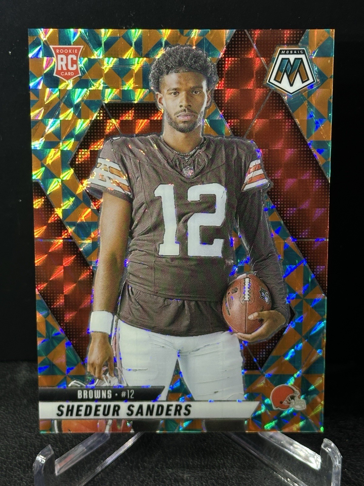 SHEDEUR SANDERS 2025 Mosaic #290 Rookie Variation 1/15 Tessellation Prizm RC