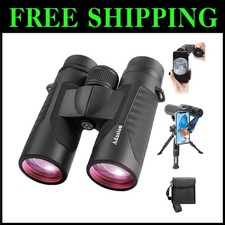 Professional 12x42 HD Binoculars with Phone Adapter