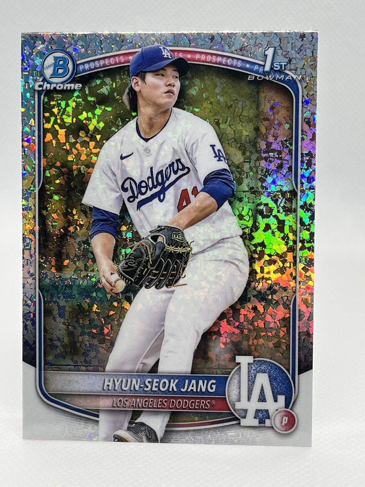 2025 Bowman Chrome Prospects Hyun-Seok Jang #BCP-51 Mini-Diamond Refractor (RC)