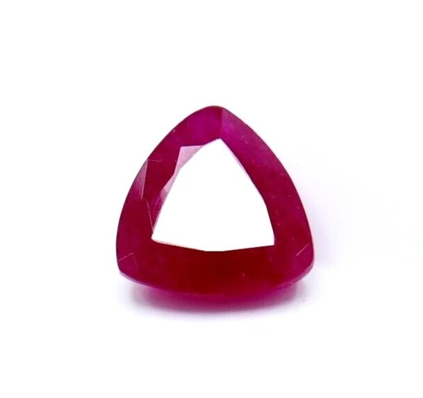 9.50 Ct Loose Gemstone Natural Red Beryl Bixbite Trillion Cut Utah Certified