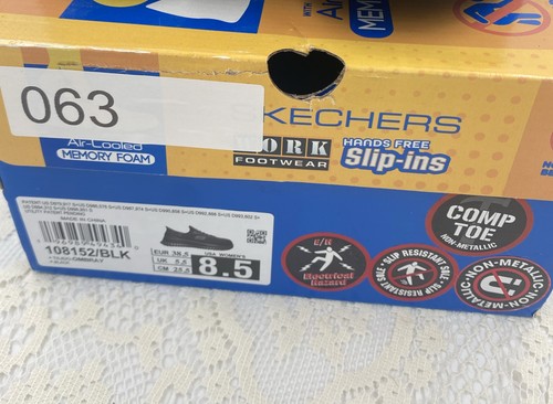 Skechers Hands Free Slip-Ins #108152 Black Womans Size 8.5 Relaxed fit, Washable - Picture 2 of 10