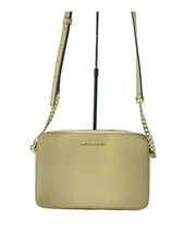 Michael Kors Shoulder Bag Beige Used with Stains