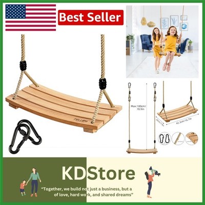 Comfortable & Secure Tree Swing for Kids & Adults - Easy Indoor & Outdoor Setup