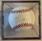 Mike Trout California Angels Autographed Baseball / With Cube
