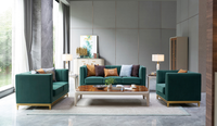 Sofagarnitur 3+2+1 Sitzer Set Design Sofas Polster Couchen Leder Relax Moderne