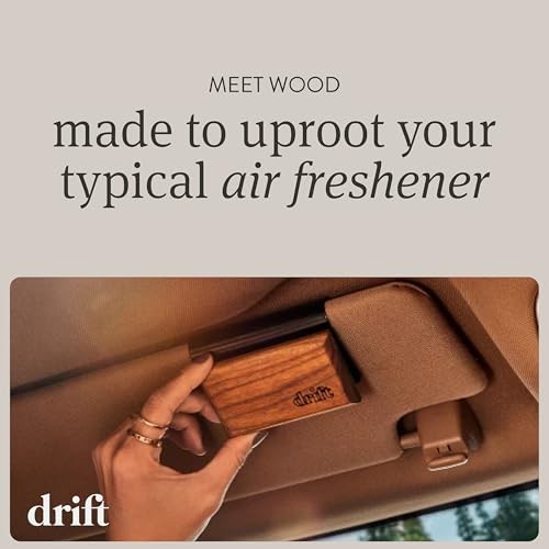 Ambientador de aire Drift para coche - Ambientador de madera - Eliminador de olores para coche - Aroma teca - Imagen 3 de 7