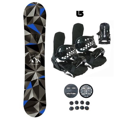 Symbolic Arctic Snowboard & Binding 167cm Wide Package Combo Set+burton decal
