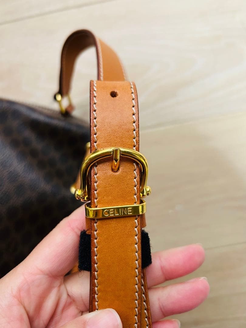 Unused [CELINE] Macadam Pattern Drawstring Should… - image 4