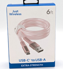 JW Just Wireless USB-A To USB-C Extra Strengt...