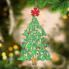 Funny Naughty Tree Christmas Acrylic Ornament Naughty Couple Holiday Gifts