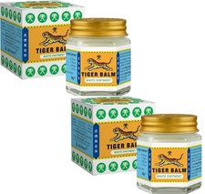 Tiger Balm WHITE Ointment Headache, Muscle Aches And Pains Relief Balm - 30g x 2