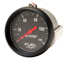 Livorsi Marine Boat Fuel Pressure Gauge  MMFPBK | Fountain 2 3/8 Inch