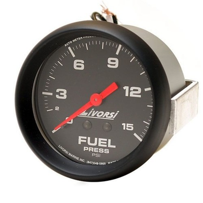 #ad Livorsi Marine Boat Fuel Pressure Gauge MMFPBK Fountain 2 3 8 Inch $35.34