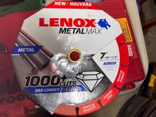 Lenox Metalmax 7 Inch Segmented Rim Diamond Edge Cutoff Wheel For Metal
