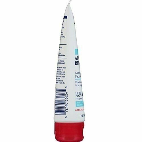 Eucerin Advanced Repair Light Feel Foot Creme Moisturizing Fragrance Free 3 oz - Picture 2 of 2
