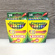 Crayola Multicolor Crayons 24 Count Boxes 2 Pack Model 52-3024