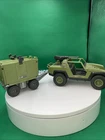Vintage G.I Joe Striker And  Battle Cargo Trailer Incomplete