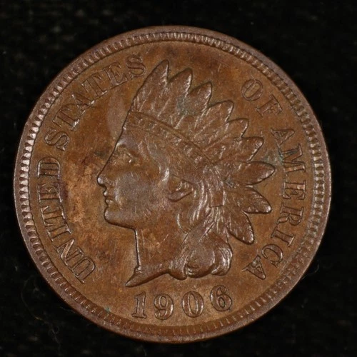 Indian Head Cent. 1906 Very Fine.  Lot # 9049-322-916
