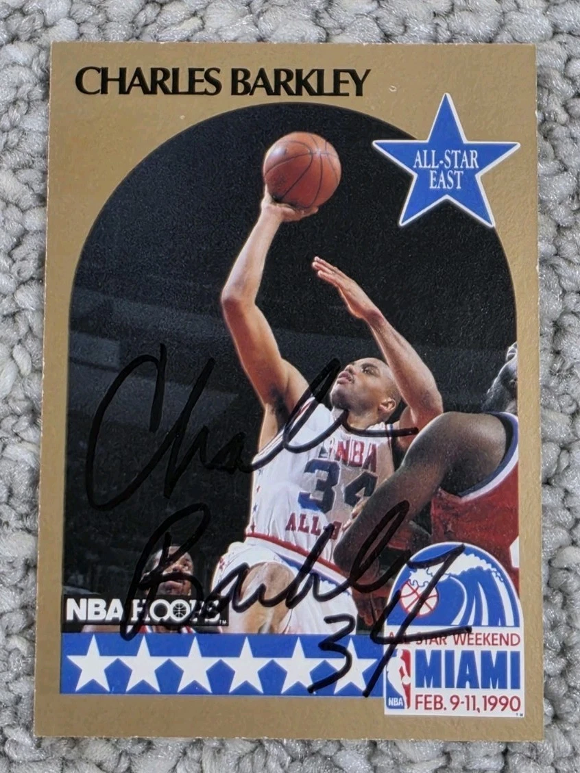 Charles Barkley Basketball Autographed Sports Trading Cards for