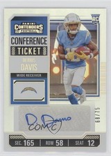 2023 Panini Contenders Rookie Conference Ticket 68/75 Derius Davis Auto 0n64