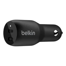 Belkin 2A/36W 2-port USB-C Car Charger - Black: Compatible with Apple iPhone Ser