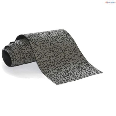 Village Cross Landscape Roll Fabric Mache Cobblestone Street 48 Inch Gray