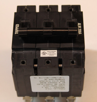 Airpax 200 Amp Circuit Breaker LMLHPC111-1RLS4-32527-200 Parallel Pole