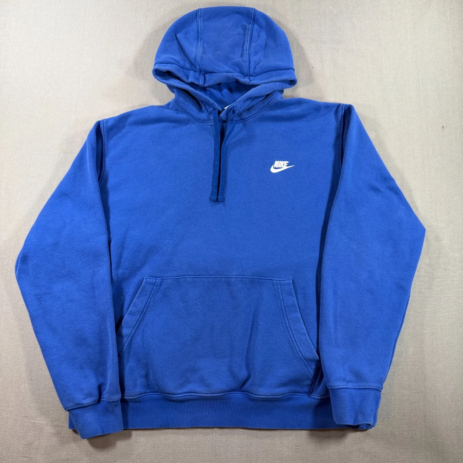 Nike Sportswear Club Fleece Pullover Hoodie Mens XL Blue Sweatshirt BV2654