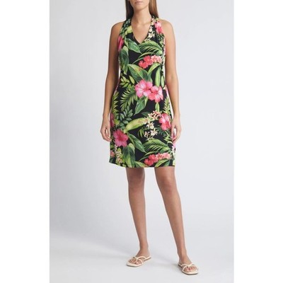 NWT Tommy Bahama Sandy Grand Villa Halter Dress Womens M Multicolor Floral Print