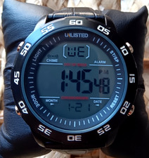 Kenneth Cole Unlisted UL1248 50mm men's digital watch with new battery