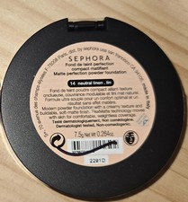Sephora Matte Perfection Powder Foundation  14 Neutral Linen  Full Size SEALED