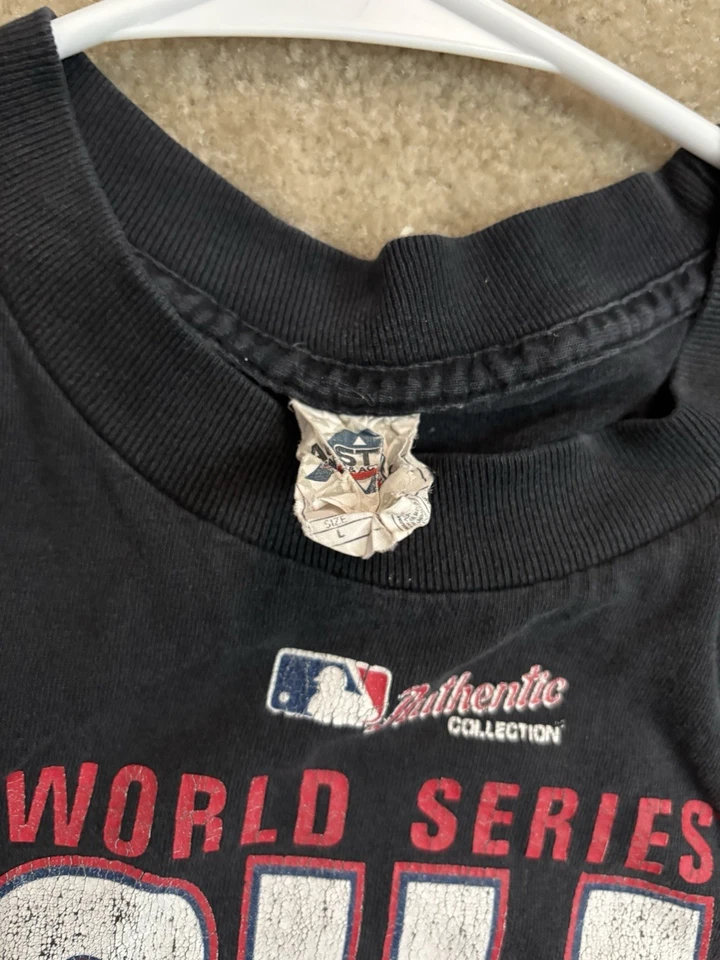 Camiseta negra de los Cardenales de San Luis para hombre talla L 2011 WS Champions Foto 3 de 4