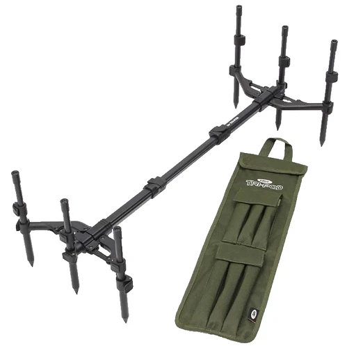 NGT Carp Fishing Pod 3 Rod Fully Adjustable TRI POD With Fishing Carry Case Bag