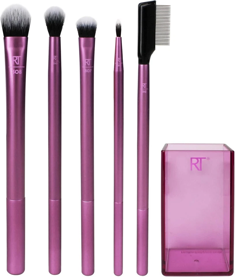 REAL TECHNIQUES Enhanced Eye Set Brush Cup RT-91534 shadow eyeliner mascara 6pcs - Image 4 of 4