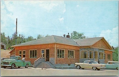 1950s Val d'Or, Quebec, Canada Postcard DORVAL LODGE ''Sportsman's Paradise''