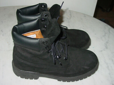 Timberland 6 Inch Premium 12907 Waterproof Black Youth Boots  display picture 1
