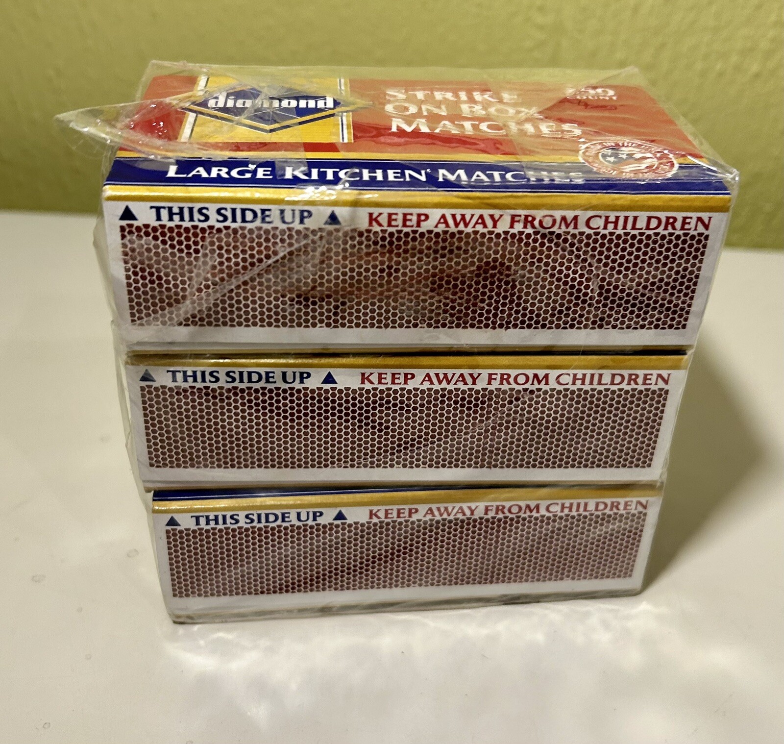 3 PACK Strike On Box 750 total LARGE Wood Kitchen MATCHES DIAMOND eBay