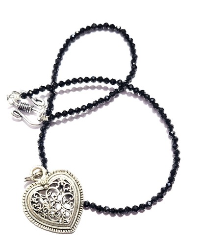 Schwarz Spinell Edelstein 4 MM Rund 12 IN Schnur Fein Schmuck Ketten & Anhänger - Bild 6 von 8