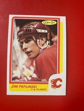 1986-87 O-Pee-Chee Set Break OPC #182 Jim Peplinski Calgary Flames NRMT
