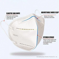 KN95 Protective  5 Layers Face Mask Disposable Respirator BFE 95%  (4 Masks)