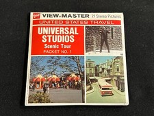 GAF View-Master Set A241 UNIVERSAL STUDIOS Scenic Tour Packet 1 1974