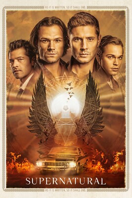 Supernatural: Season 15 TV Poster (2019) - 11x17 inches | NEW USA