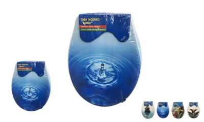 Toilettensitz Toilettendeckel Water Toilettendeckel Bad Weich Universal Motiv Dise dfh
