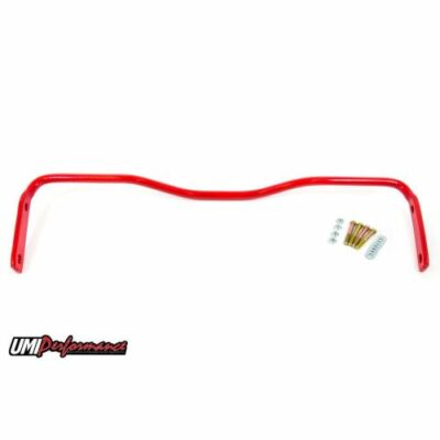 UMI Performance Inc. 4034-R 1'' Solid Chromoly Rear Sway Bar - Red For GM