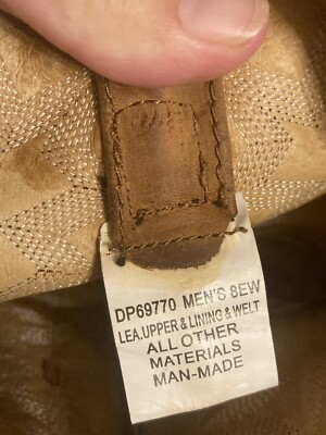 Dan Post Work Welt brown square toe oil slip resistant work boots