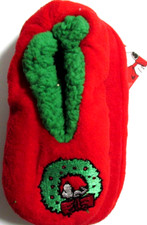 Snoopy Peanuts Slipper Socks Christmas Sherpa Lined Gripper One Size