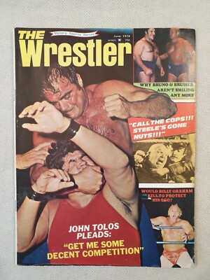 The Wrestler Magazine June 1974 Vintage Wrestling Magazine John Tolos Buddy Colt