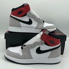 Nike Air Jordan 1 Retro High OG Grey Light Smoke Gray 575441-126 GS Size NEW