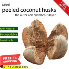 Coconut Husk Dry Whole 100 Natural Organic Fiber Orchids Anthurium Growing USA