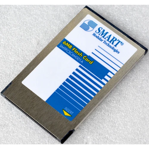 VINTAGE PCCARD KARTE 6MB FLASH CARD SM9FCSC6M001A MEMORY CARD SPEICHERKARTE M559